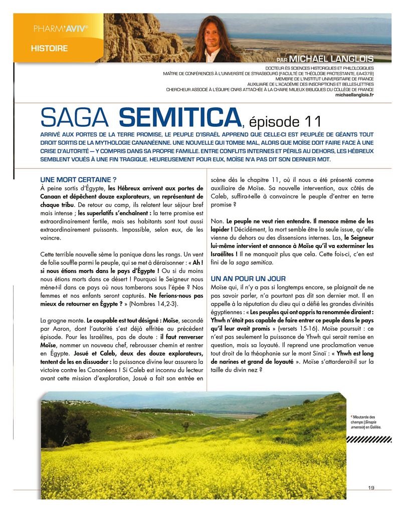 thumbnail of Michael Langlois, Saga semitica, épisode 11, Pharm’Aviv 137, p. 19-21